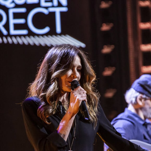 Exclusif - Carla Bruni - Enregistrement de l'émission "On Est Presque En Direct" (OEED), présentée par L.Ruquier, et diffusée sur France 2 le 14 novembre 2020. © Jack Tribeca / Bestimage 