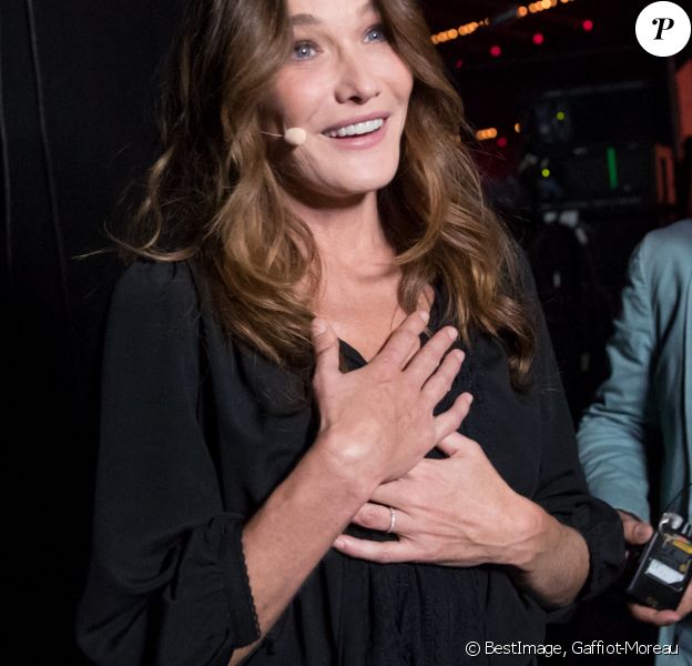 Exclusif - Carla Bruni Sarkozy - Backstage de l'enregistrement de l'émission "La Chanson secrète 6" à la Scène musicale à Paris © Gaffiot-Moreau / Bestimage
