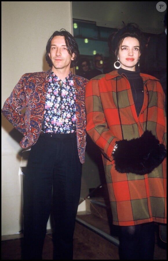 Jean-Hugues Anglade et Béatrice Dalle lors de la première de "37°2 le matin" en 1986.