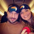 Charline et Vivien dans un avion, le 22 décembre 2019, photo Instagram
