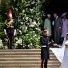 Le prince Harry, duc de Sussex, et Meghan Markle, duchesse de Sussex, à la sortie de chapelle St. George au château de Windsor - Sortie après la cérémonie de mariage du prince Harry et de Meghan Markle en la chapelle Saint-George au château de Windsor, Royaume Uni, le 19 mai 2018.