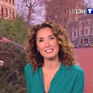 Illustration du 1er journal de 13h présenté par Marie-Sophie Lacarrau et diffusé sur TF1 en direct , Paris, le 4 janvier 2020