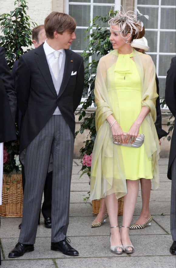 Le prince Louis de Luxembourg et son épouse Tessy Antony lors de la Fête nationale du Luxembourg, le 23 juin 2009.