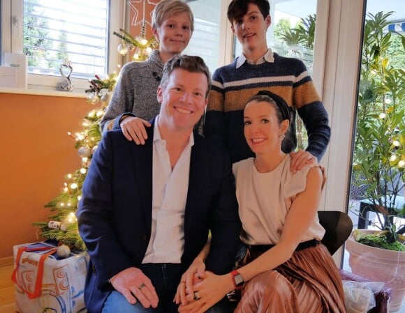 Tessy Antony de Nassau, ex-princesse de Luxembourg, en famille sur Instagram, décembre 2020.