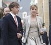 Le prince Louis et la princesse Tessy de Luxembourg - Proches et membres de la famille au mariage civil du prince Guillaume de Luxembourg et de la comtesse Stephanie de Lannoy a Luxembourg.