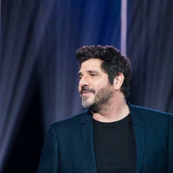 Gérard Lenorman et Patrick Fiori - Enregistrement de l'émission "Fête de la chanson française" à l'Olympia à Paris, qui sera diffusée le 9 janvier sur France 2. © Tiziano Da Silva - Cyril Moreau / Bestimage