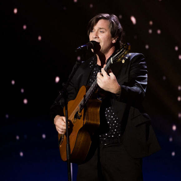 Thomas Dutronc - Enregistrement de l'émission "Fête de la chanson française" à l'Olympia à Paris, qui sera diffusée le 9 janvier sur France 2. © Tiziano Da Silva - Cyril Moreau / Bestimage