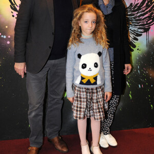 François Berléand, sa compagne Alexia Stresi et leur fille Lucie à la générale de la comédie musicale "Emilie Jolie" au théâtre Comédia à Paris le 27 octobre 2017. © Patrick Carpentier / Bestimage