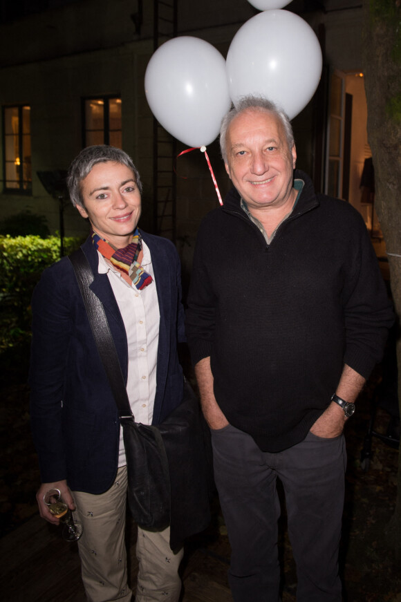 Exclusif - Francois Berleand et Alexia Stresi lors de la soiree Bonpoint Paris, le 06 Novembre 2013 