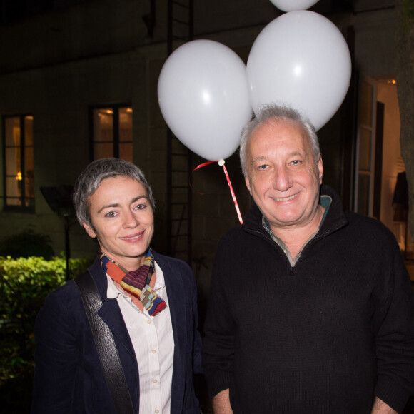 Exclusif - Francois Berleand et Alexia Stresi lors de la soiree Bonpoint Paris, le 06 Novembre 2013 