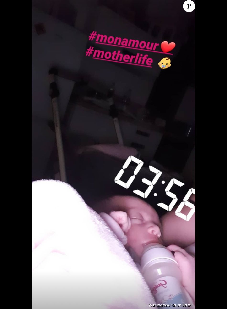 Kamilya, la fille de Marion Bartoli et Yahya Boumediene. Janvier 2020.