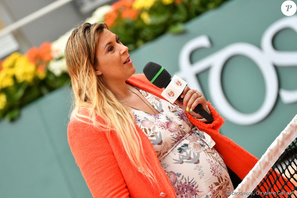 Marion Bartoli, enceinte - Les célébrités assistent au tournoi de tennis de Roland Garros à Paris, le 30 septembre 2020, malgré l'épidémie de coronavirus (Covid-19) imposant notamment le port du masque de protection. © Chryslene Caillaud / Panoramic / Bestimage