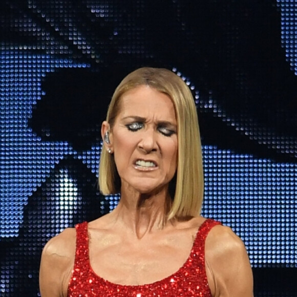 Céline Dion en concert à l'American Airlines Arena dans le cadre de sa tournée "Courage World Tour" à Miami, le 17 janvier 2020.