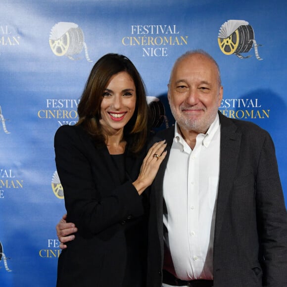 Aure Atika et François Berléand durant la soirée de clôture de la 1ere édition du Festival Ciné Roman à Nice le 26 octobre 2019. © Bruno Bebert / Bestimage