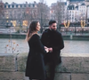 Ilona Smet et Kendji Girac en plein tournage du nouveau clip du chanteur, à Paris.