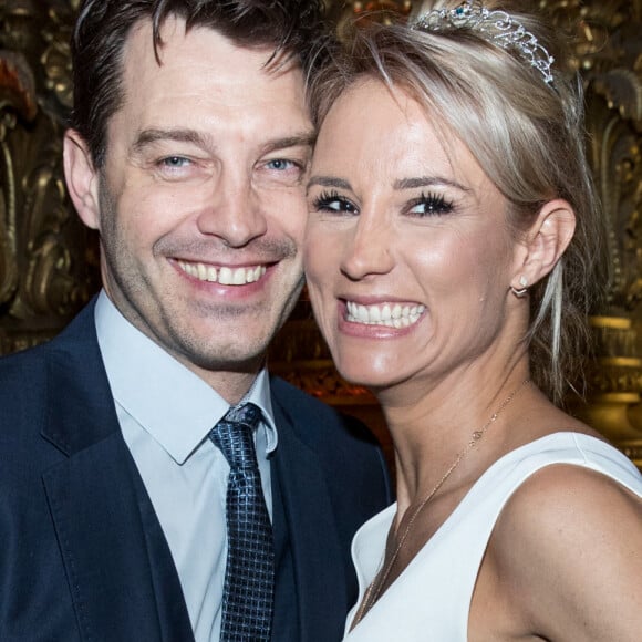 Exclusif - Elodie Gossuin-Lacherie et son mari Bertrand Lacherie - Avant-première de la nouvelle saison "Festival Pirates et Princesses" de Disneyland Paris au Palais Garnier à Paris, France, le 9 mars 2018. © Cyril Moreau/Bestimage 