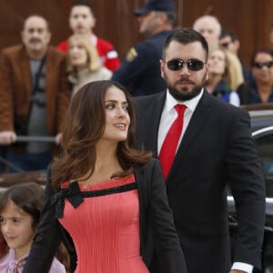 Salma Hayek et sa fille Valentina - Arrivées à la cérémonie des Woman Awards à Madrid, le 20 avril 2015.