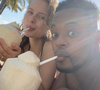 Patrice Evra et sa fiancée Margaux Alexandra. Janvier 2021.