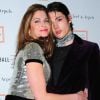 Stephanie Seymour et son fils Harry Brant à New York.