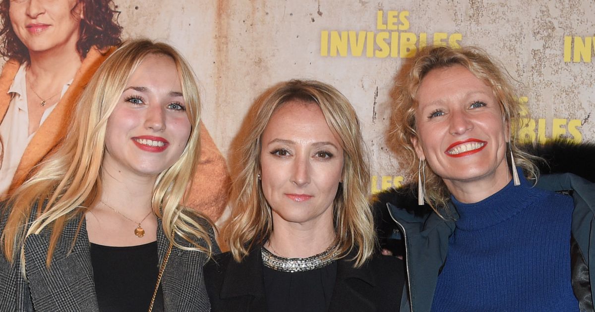 Alexandra Lamy avec sa fille Chloe Jouannet et sa soeur Audrey Lamy