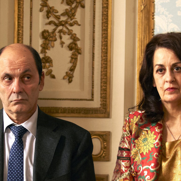 Jean-Pierre Bacri et Dominique Valadié dans le film "Au bout du conte". 2013.
