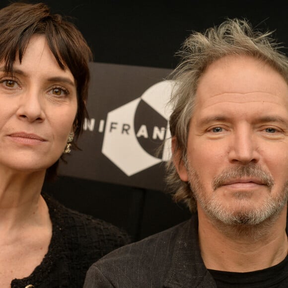 Exclusif - Géraldine Pailhas et son mari Christopher Thompson - Press Junket lors du festival d'Unifrance "My French Film festival 2021" à l'hôtel Rochechouart à Paris. Le 13 janvier 2021. © Veeren/Bestimage