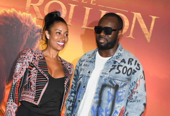 Info - Gims bientôt papa pour la cinquième fois? - Maitre Gims et sa femme Demdem Djuna - Projection exceptionnelle du nouveau Disney "Le Roi Lion" au Grand Rex à Paris le 11 juillet 2019. © Coadic Guirec/Bestimage