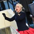 Lady Gaga chante "The Star-Spangled Banner" lors de la cérémonie d'investiture de Joe Biden,46e président des États-Unis au Capitole de Washington DC @REUTERS/Jonathan Ernst/Pool