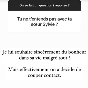 Delphine Tellier évoque sa relation avec sa demi-soeur Sylvie Tellier - Instagram