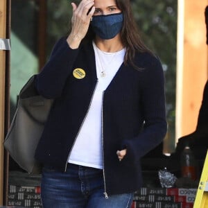 Jennifer Garner visite le chantier de sa nouvelle maison dans le quartier de Brentwood. Le 21 janvier 2021.