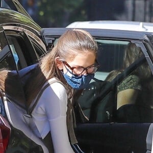 Jennifer Garner et sa fille Violet (15 ans) à Los Angeles le 21 janvier 2021.