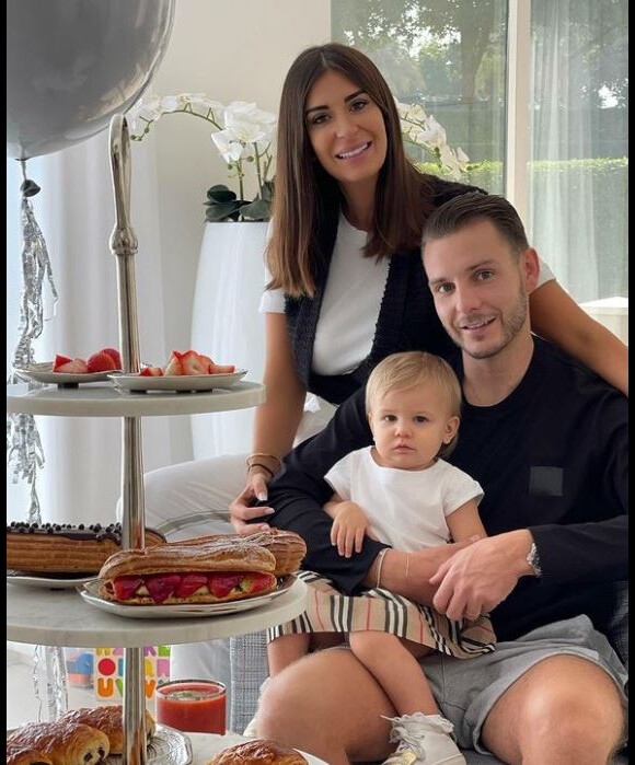 Martika Caringella avec son fiancé Umberto et sa fille Mia, sur Instagram