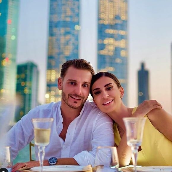 Martika Caringella et son fiancé Umberto, à Dubai, le 17 novembre 2020