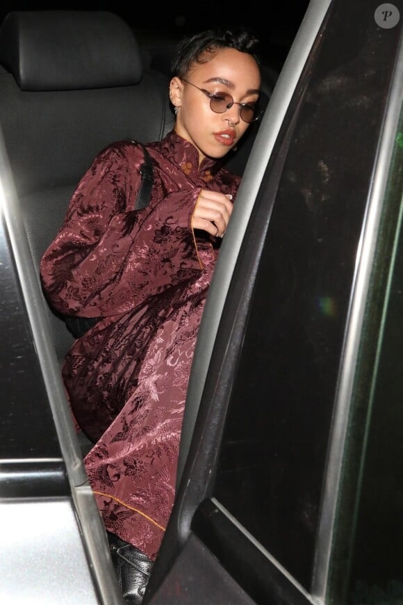 FKA Twigs à la sortie du Delilah Nightclub à West Hollywood. Le 22 février 2018