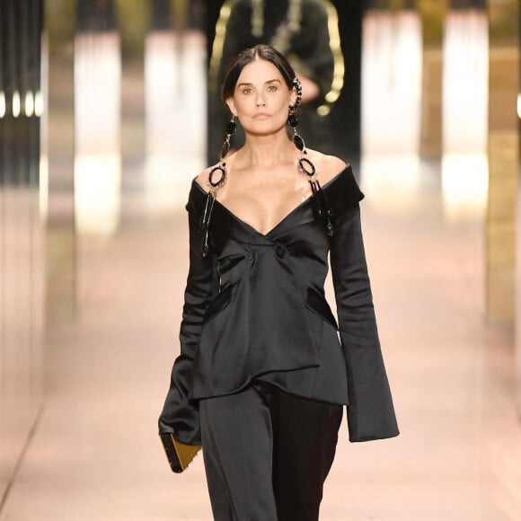 Demi Moore - Défilé Haute Couture Fendi collection printemps / été 2021 à Paris le 27 janvier 2021.