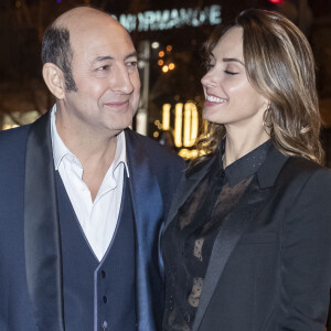 Kad Merad et sa compagne Julia Vignali - Arrivées au dîner de la 44ème cérémonie des César au Fouquet's à Paris. Le 22 février 2019 © Borde-Jacovides / Bestimage 