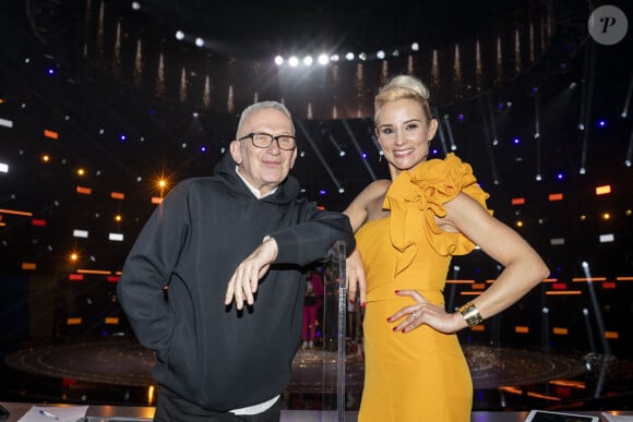 Exclusif - Backstage - Jean-Paul Gaultier et Elodie Gossuin - Émission "Eurovision France, c'est vous qui décidez" sur France 2 en direct du Studio 128 à la Plaine Saint-Denis le 30 janvier 2021 © Tiziano Da Silva / Pierre Perusseau / Bestimage 