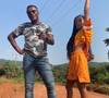 Marcel Desailly et sa fille Victoria au Ghana. 2021.