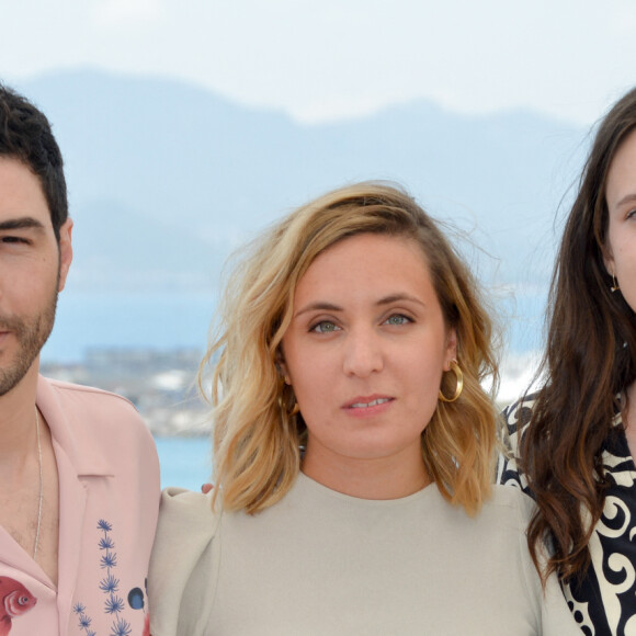 Tahar Rahim, Marie Monge, Stacy Martin lors du photocall du film " Joueurs " au 71e Festival International du Film de Cannes. Le 11 mai 2018 à l'hôtel JW Marriott (Club by Albane). © CVS / Bestimage