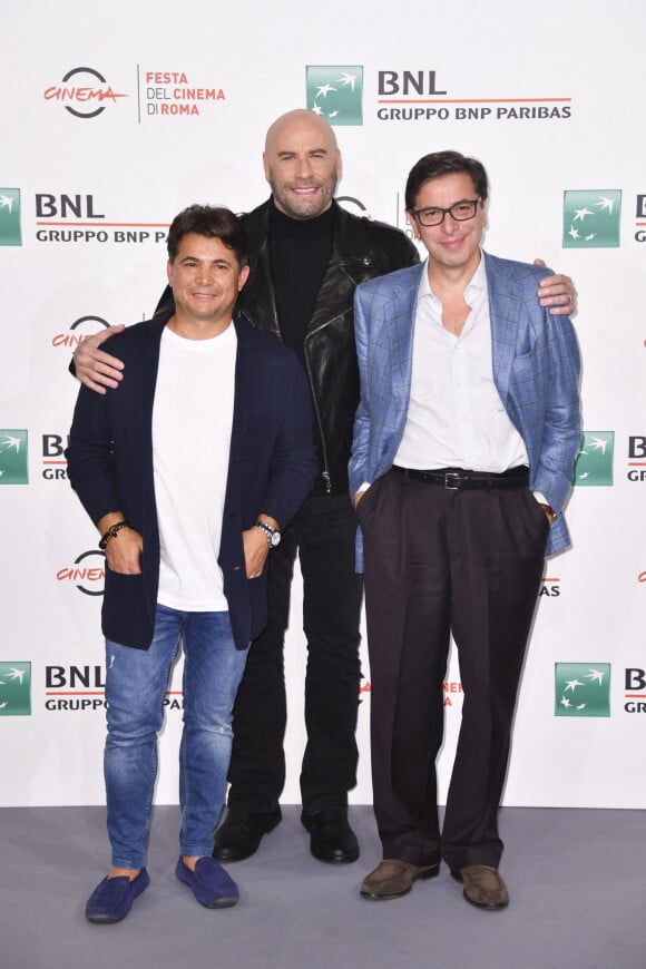 Oscar Generale, John Travolta, Antonio Monda - John Travolta rencontre son public lors du festival du film de Rome, le 22 octobre 2019.