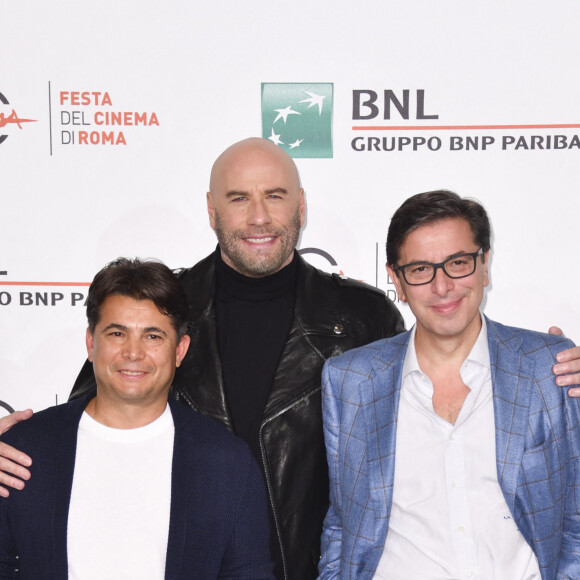 Oscar Generale, John Travolta, Antonio Monda - John Travolta rencontre son public lors du festival du film de Rome, le 22 octobre 2019.