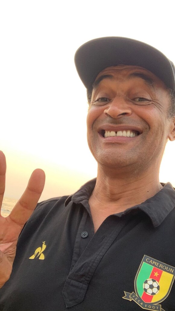 Yannick Noah a partagé ce selfie en story Instagram lors de son voyage au Cameroun.