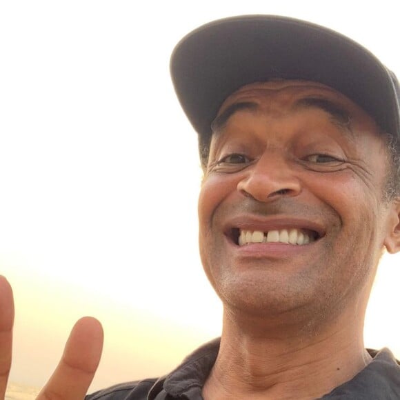 Yannick Noah a partagé ce selfie en story Instagram lors de son voyage au Cameroun.