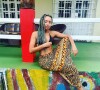 Eleejah Noah prend la pose au Cameroun. Instagram, février 2021.