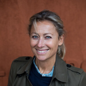 Anne-Sophie Lapix au village des internationaux de France de tennis de Roland Garros 2019 à Paris le 7 juin 2019. © Cyril Moreau / Bestimage