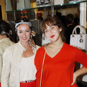 Béatrice Ardisson et sa fille Ninon - Soirée à la Boutique Dior Royal à Paris en 2012