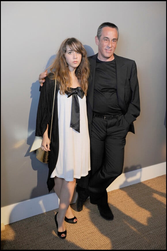 Thierry Ardisson et sa fille Ninon à une soirée Chanel organisée à Cannes en 2009.