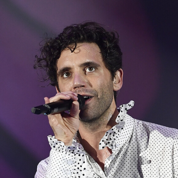 Mika en concert à Padoue en Italie le 1er février 2020.