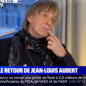 Jean-Louis Aubert sur BFMTV. Le 7 décembre 2020.