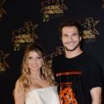 Amir Haddad et sa femme Lital (enceinte) - 20e cérémonie des NRJ Music Awards au Palais des Festivals à Cannes. Le 10 novembre 2018. © Christophe Aubert via Bestimage